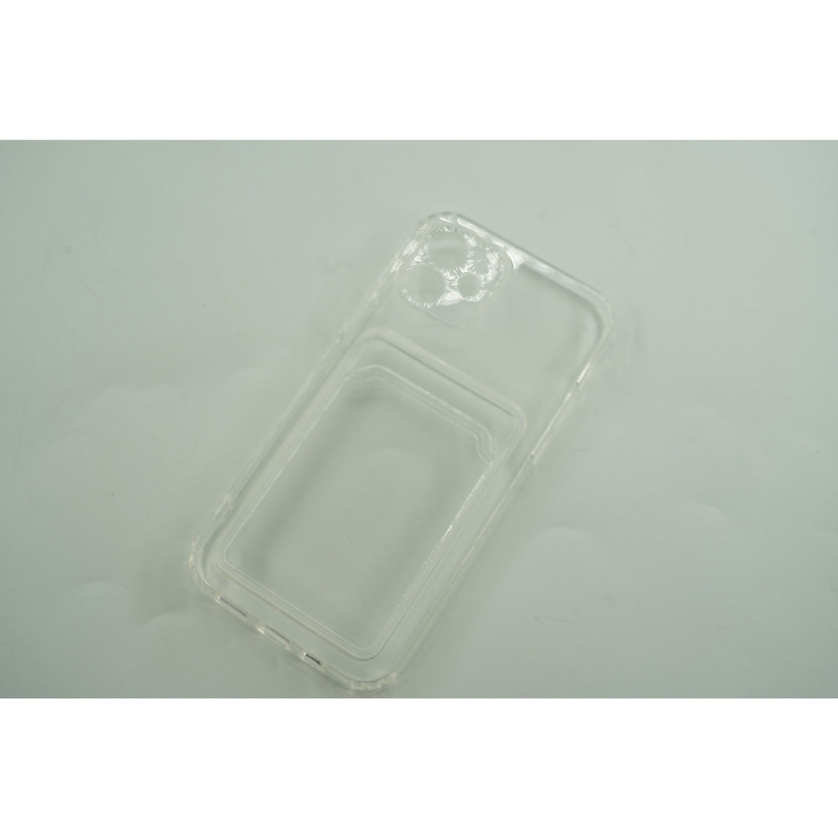 Husă Samsung Galaxy A32 4G, cu buzunar pentru card, transparent