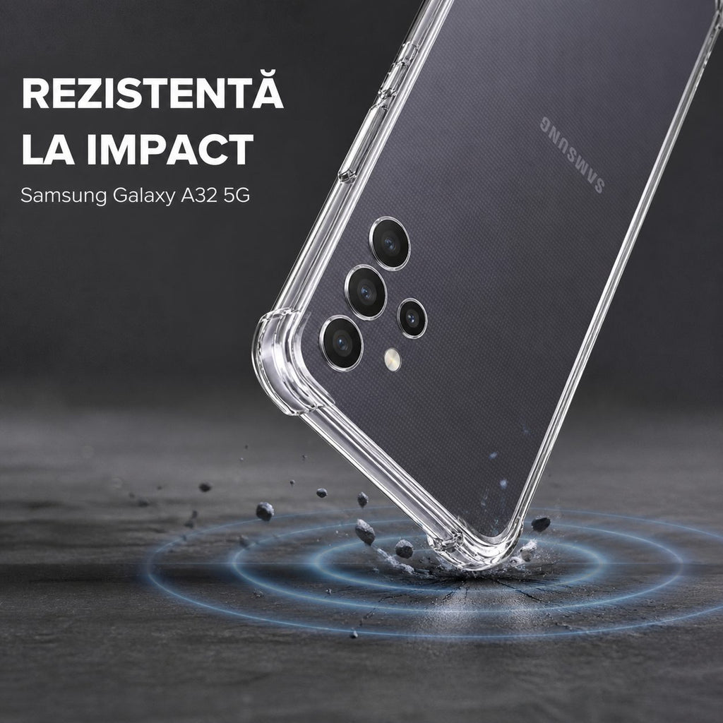 Husă Samsung Galaxy A32 5G, antișoc, transparent
