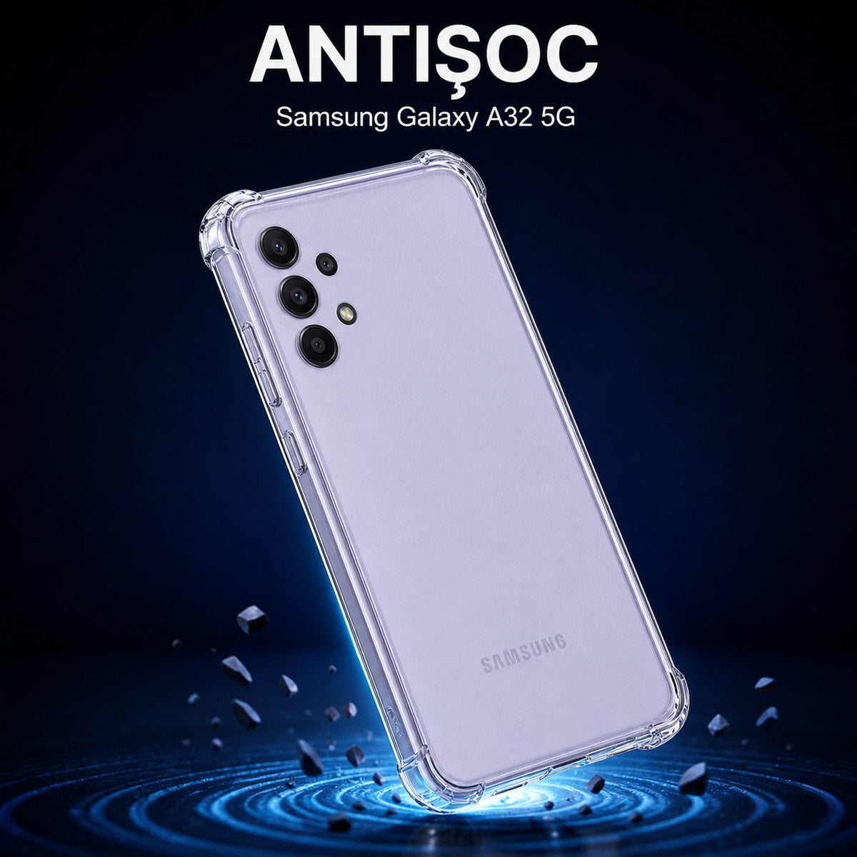 Husă Samsung Galaxy A32 5G, antișoc, transparent