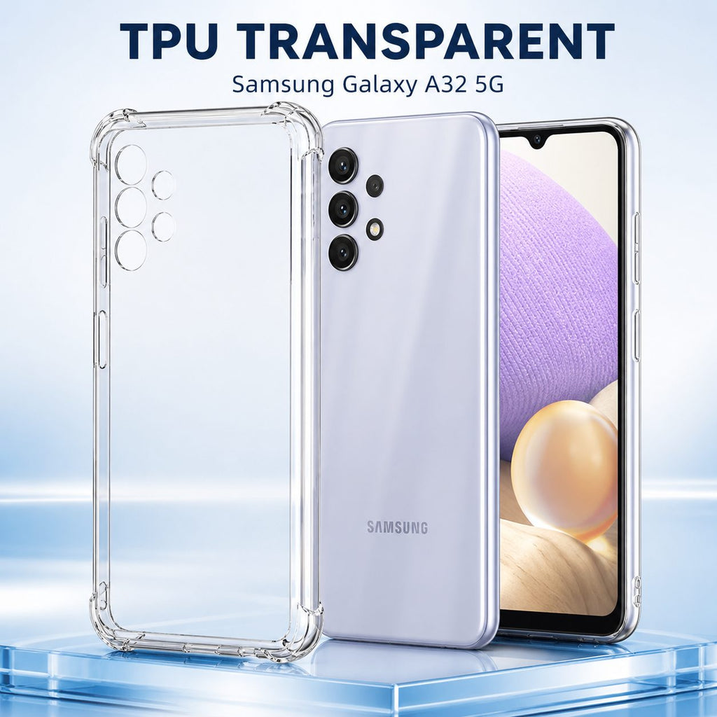 Husă Samsung Galaxy A32 5G, antișoc, transparent