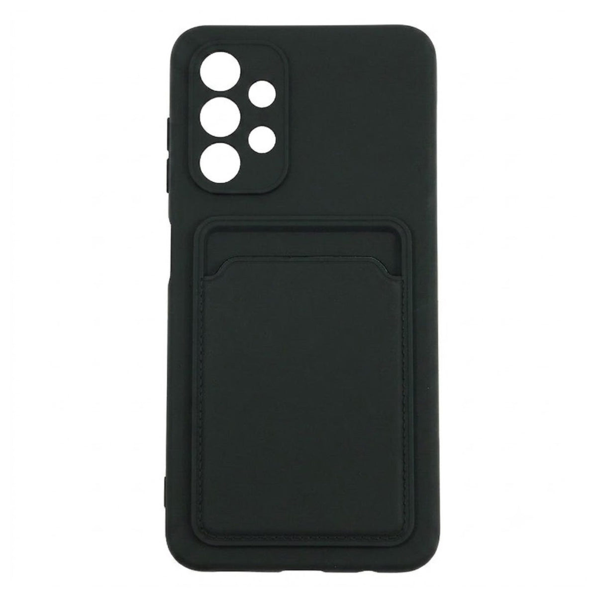 Husă Samsung Galaxy A32 5G, cu buzunar pentru card, negru