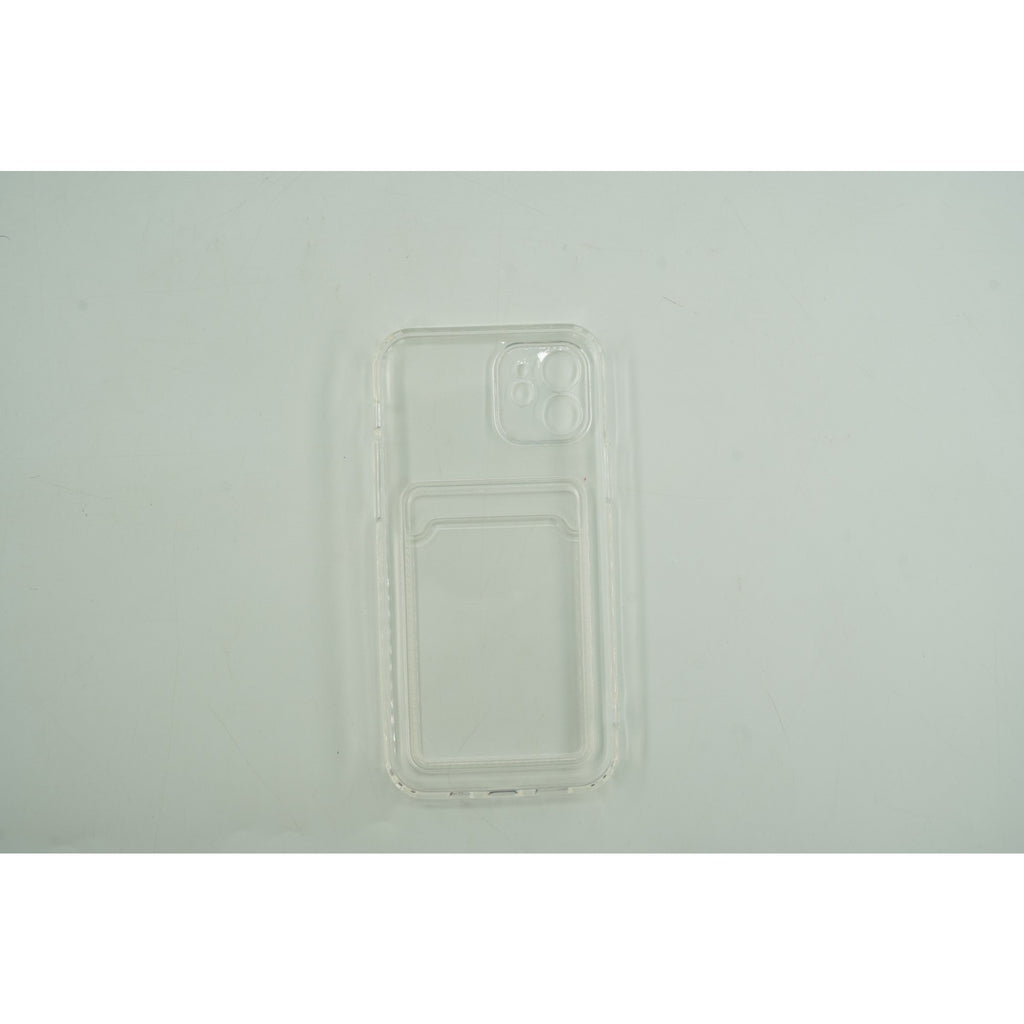 Husă Samsung Galaxy A32 5G, cu buzunar pentru card, transparent
