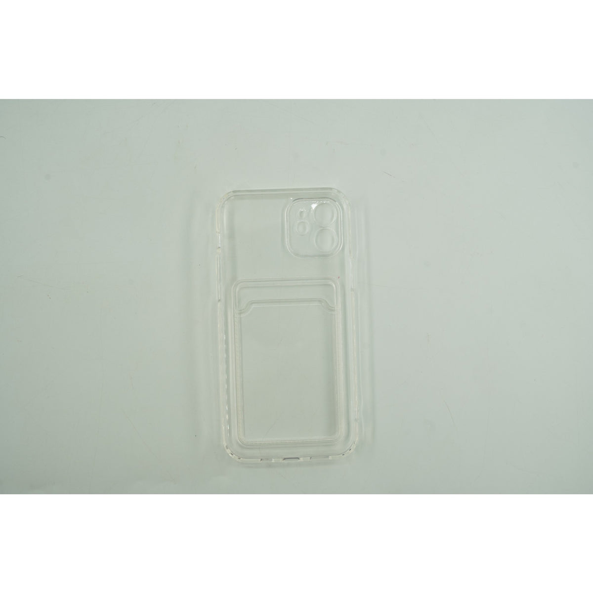 Husă Samsung Galaxy A32 5G, cu buzunar pentru card, transparent