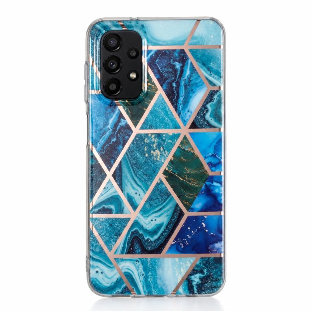 Husă Samsung Galaxy A32 5G, marmorată, albastru