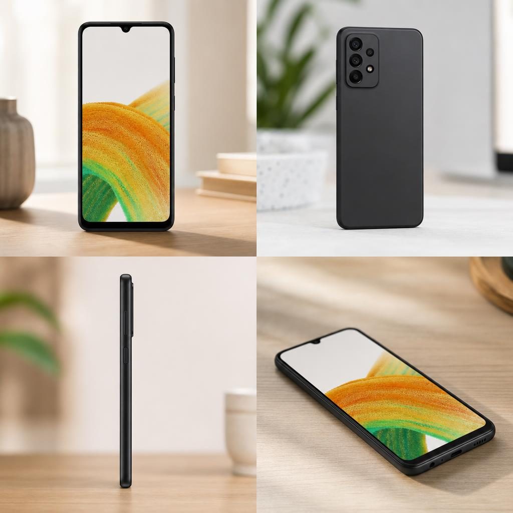 Husă Samsung Galaxy A33 5G, silicon, negru