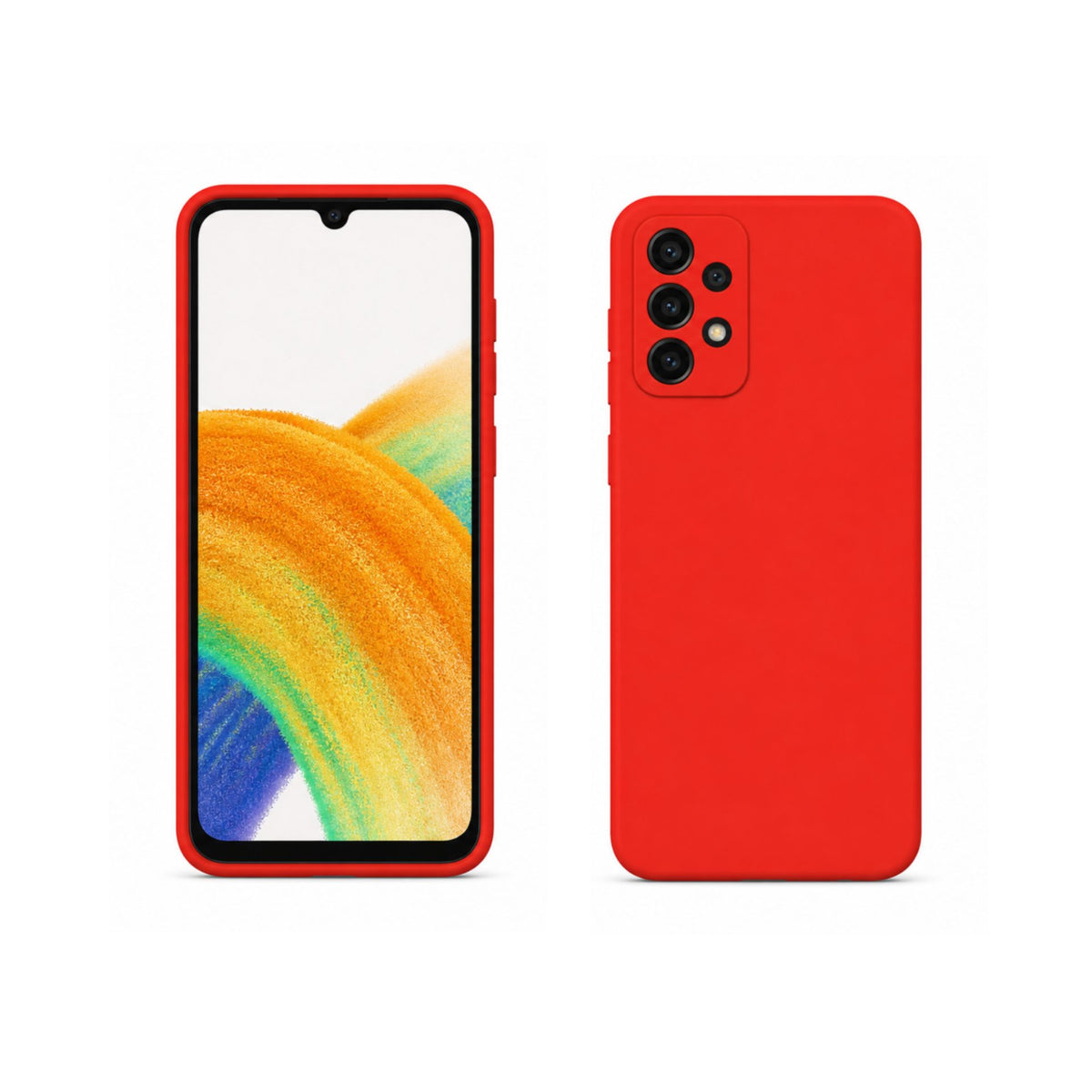 Husă Samsung Galaxy A33 5G, silicon, roșu