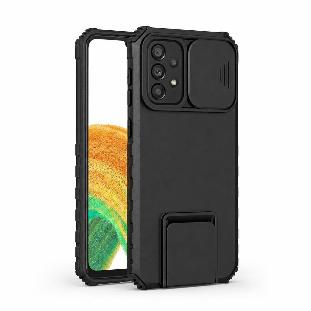 Husă Samsung Galaxy A33 5G, ultra-rezistentă cu suport, negru