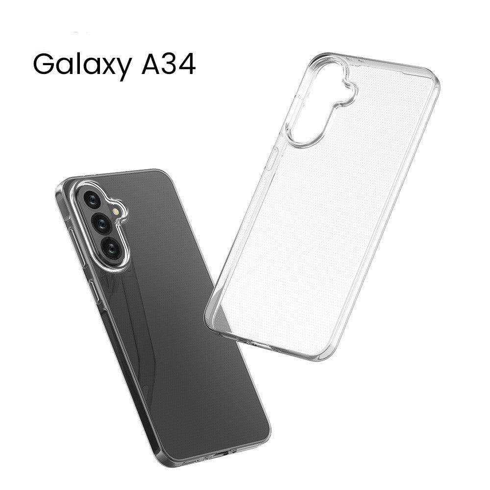 Husă Samsung Galaxy A34, transparentă, transparent