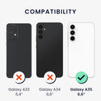 Husă Samsung Galaxy A35, mată, roșu
