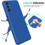 Husă Samsung Galaxy A35, silicon, albastru