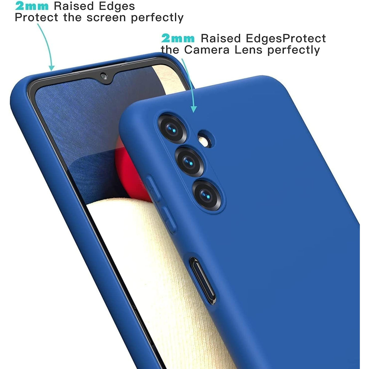 Husă Samsung Galaxy A35, silicon, albastru