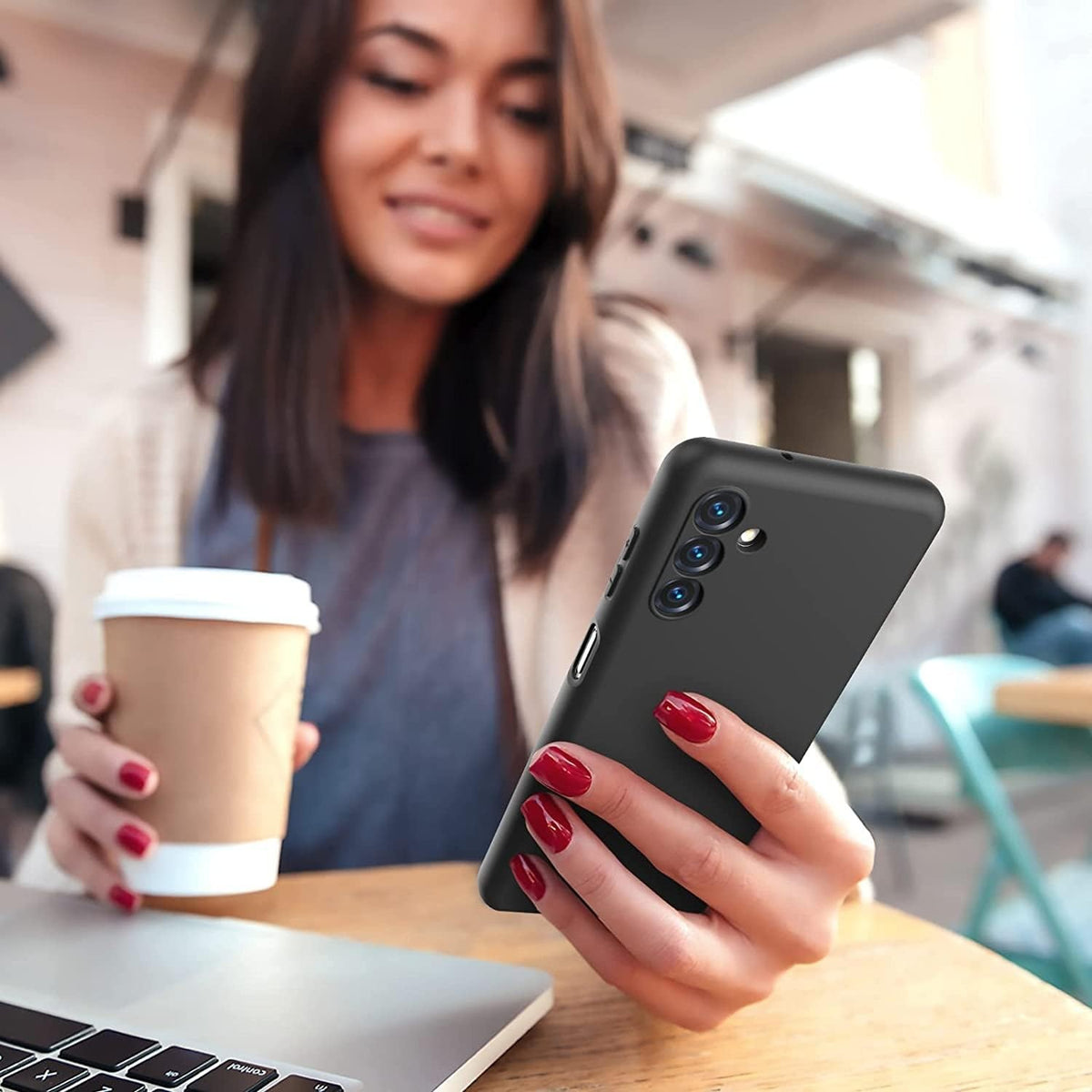 Husă Samsung Galaxy A35, silicon, negru