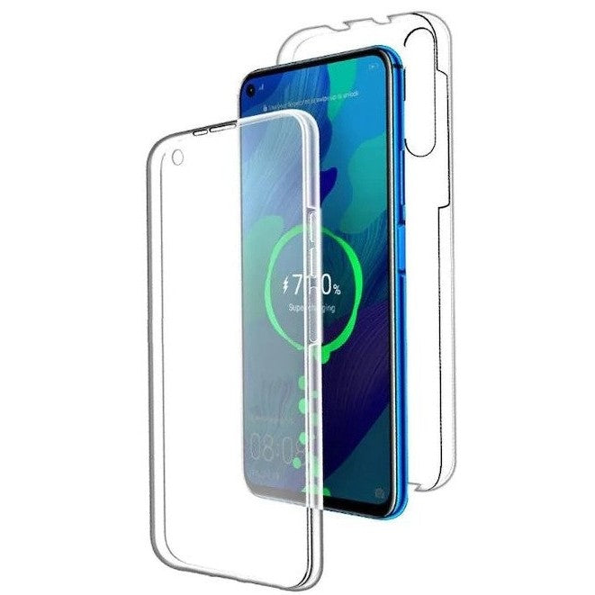 Husă Samsung Galaxy A40, 360°, din TPU transparent, transparent