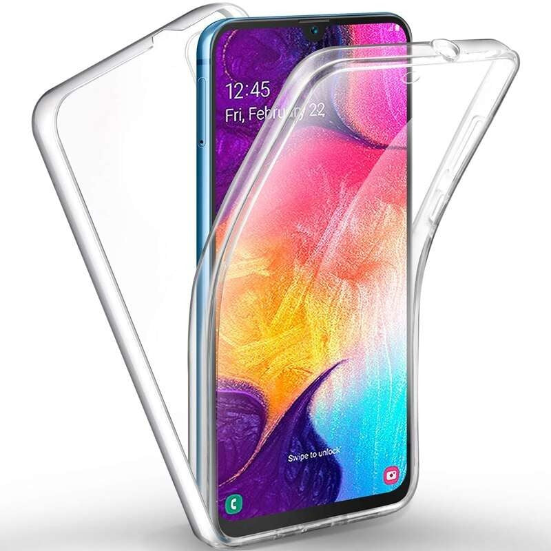 Husă Samsung Galaxy A40, 360°, din TPU transparent, transparent