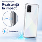 Husă Samsung Galaxy A51, antișoc, transparent