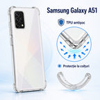 Husă Samsung Galaxy A51, antișoc, transparent