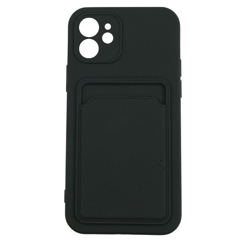 Husă Samsung Galaxy A51, cu buzunar pentru card, negru