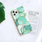 Husă Samsung Galaxy A51, marmorată, verde