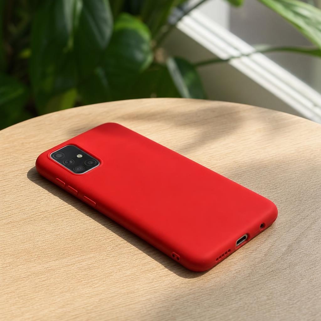 Husă Samsung Galaxy A51, silicon, roșu