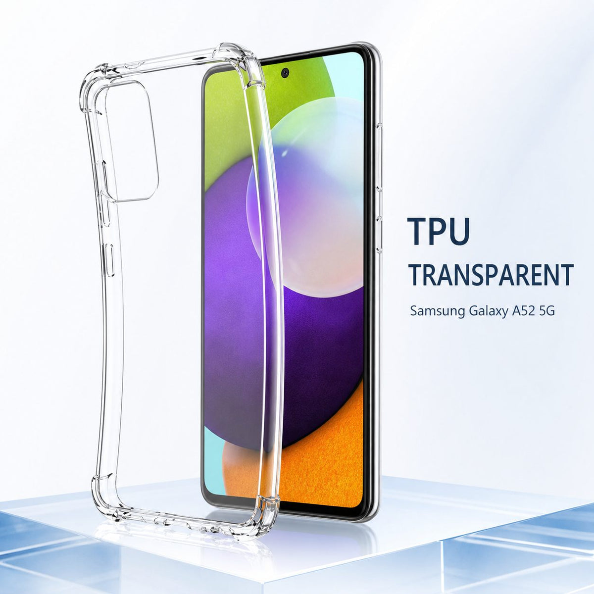 Husă Samsung Galaxy A52 / A52 5G, antișoc, transparent