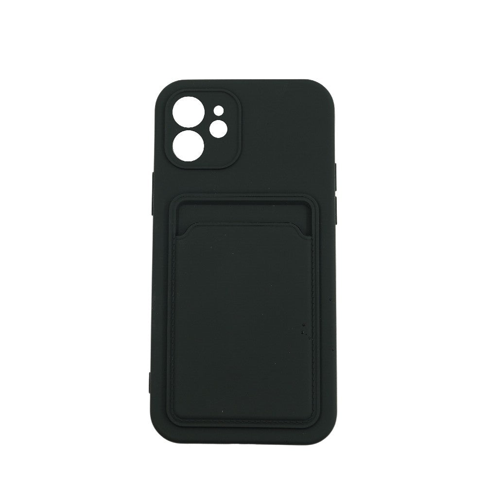 Husă Samsung Galaxy A52 / A52 5G, cu buzunar pentru card, negru