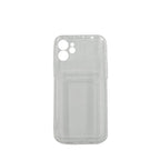 Husă Samsung Galaxy A52 / A52 5G, cu buzunar pentru card, transparent