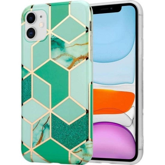 Husă Samsung Galaxy A52 / A52 5G, marmorată, verde