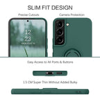 Husă Samsung Galaxy A52 / A52 5G, silicon cu inel, albastru