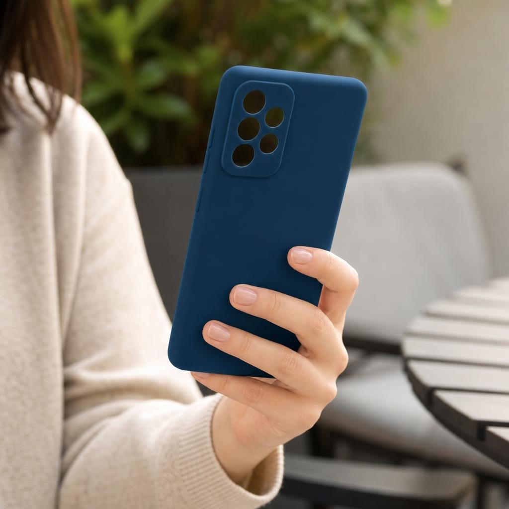 Husă Samsung Galaxy A52 / A52 5G, silicon, navy blue