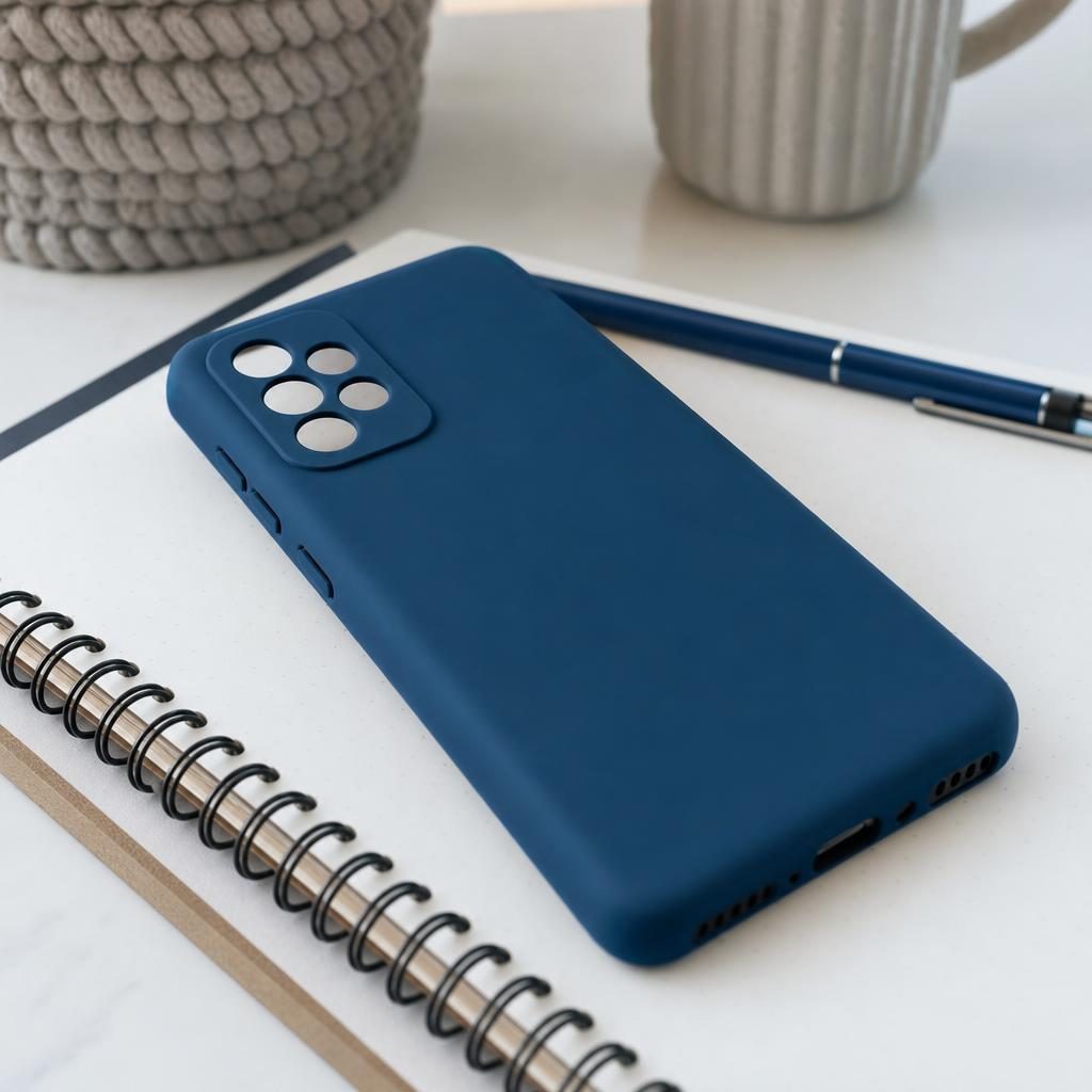 Husă Samsung Galaxy A52 / A52 5G, silicon, navy blue