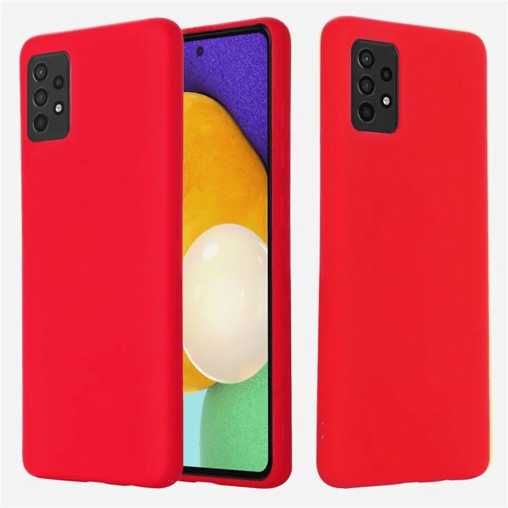 Husă Samsung Galaxy A52 / A52 5G, silicon, roșu