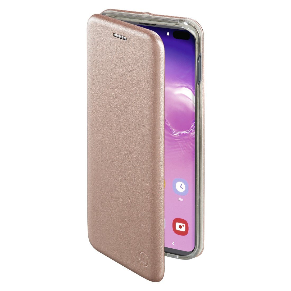 Husă Samsung Galaxy A52 / A52 5G, tip carte, roz-auriu