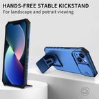 Husă Samsung Galaxy A52 / A52 5G, ultra-rezistentă cu suport, albastru