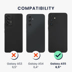 Husă Samsung Galaxy A55, mată, roșu