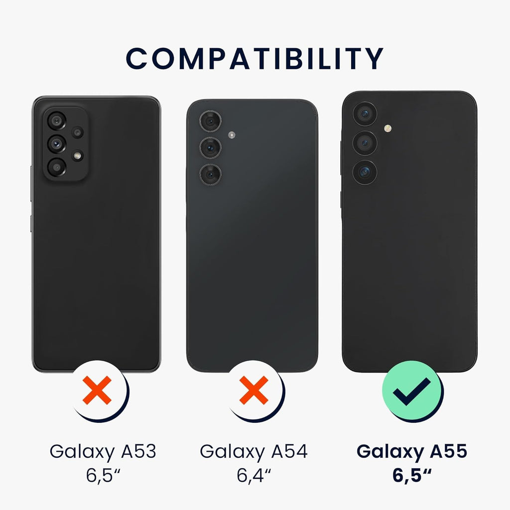 Husă Samsung Galaxy A55, mată, verde