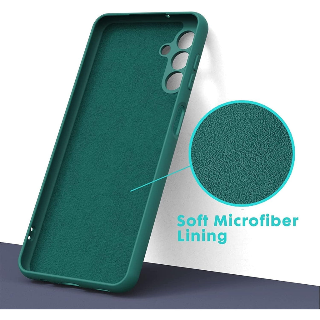 Husă Samsung Galaxy A55, silicon, verde