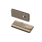 Husă Samsung Galaxy A6 2018, tip carte cu oglindă, auriu