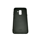 Husă Samsung Galaxy A6 Plus, cu spate din sticlă în degrade, albastru