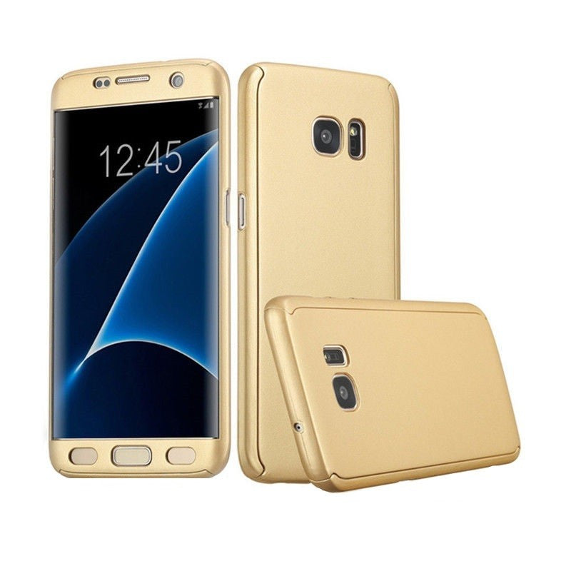 Husă Samsung Galaxy A7 2017, 360°, auriu