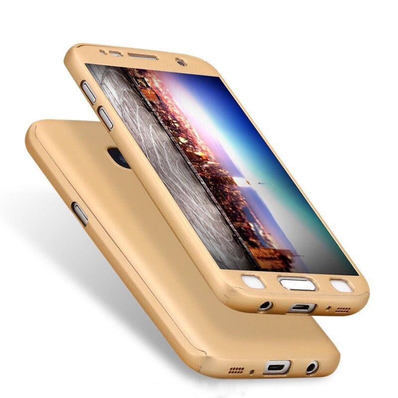 Husă Samsung Galaxy A7 2017, 360°, auriu