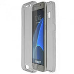 Husă Samsung Galaxy A7 2017, 360°, din TPU transparent, negru