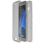 Husă Samsung Galaxy A7 2017, 360°, din TPU transparent, negru