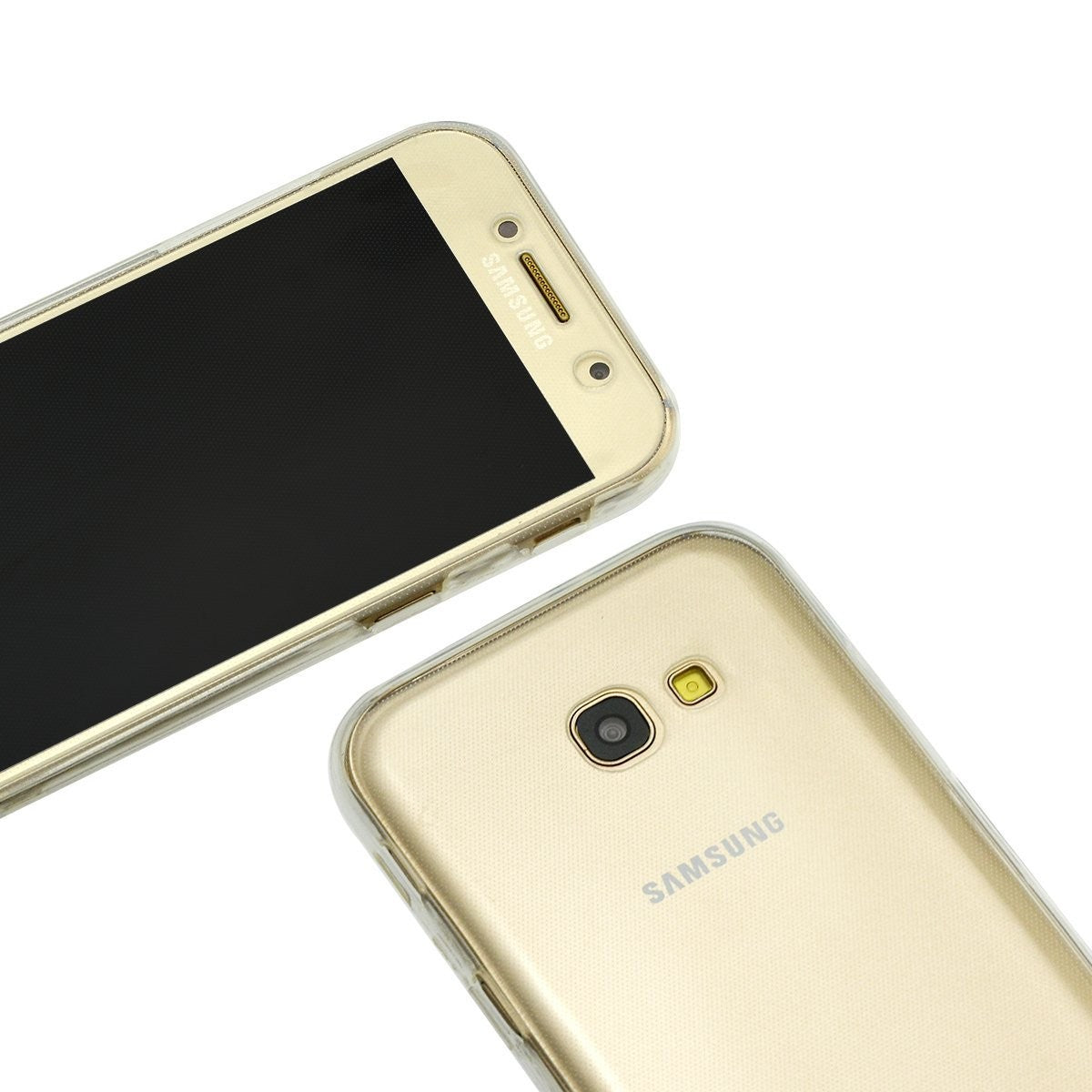 Husă Samsung Galaxy A7 2017, 360°, din TPU transparent, transparent