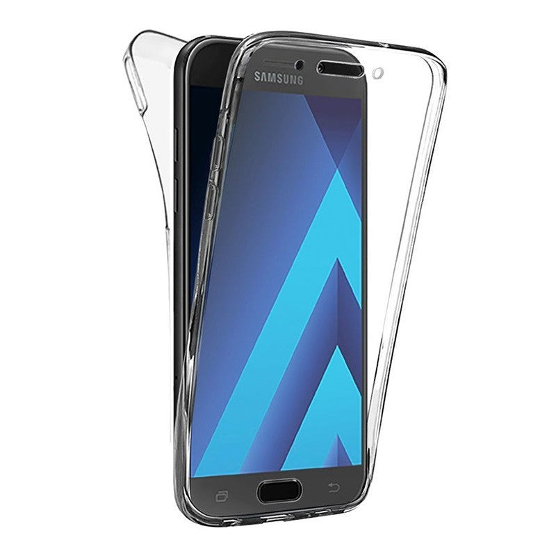 Husă Samsung Galaxy A7 2017, 360°, din TPU transparent, transparent