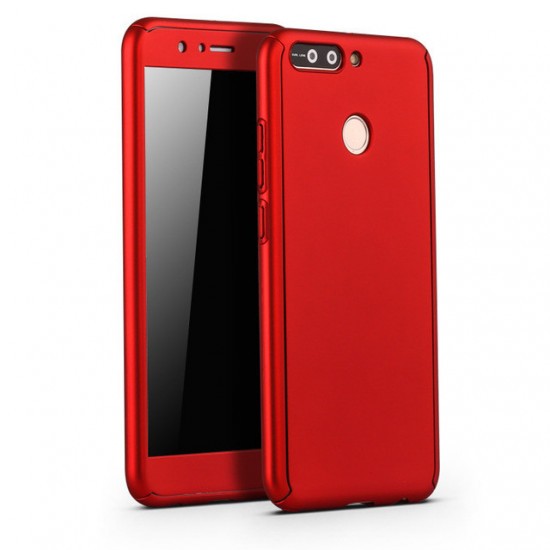 Husă Samsung Galaxy A7 2017, 360°, roșu