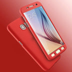 Husă Samsung Galaxy A7 2017, 360°, roșu