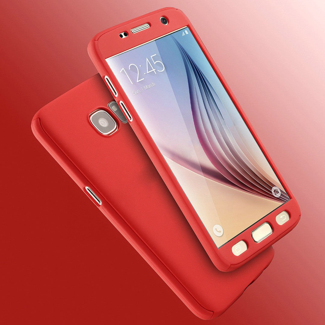 Husă Samsung Galaxy A7 2017, 360°, roșu