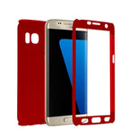 Husă Samsung Galaxy A7 2017, 360°, roșu