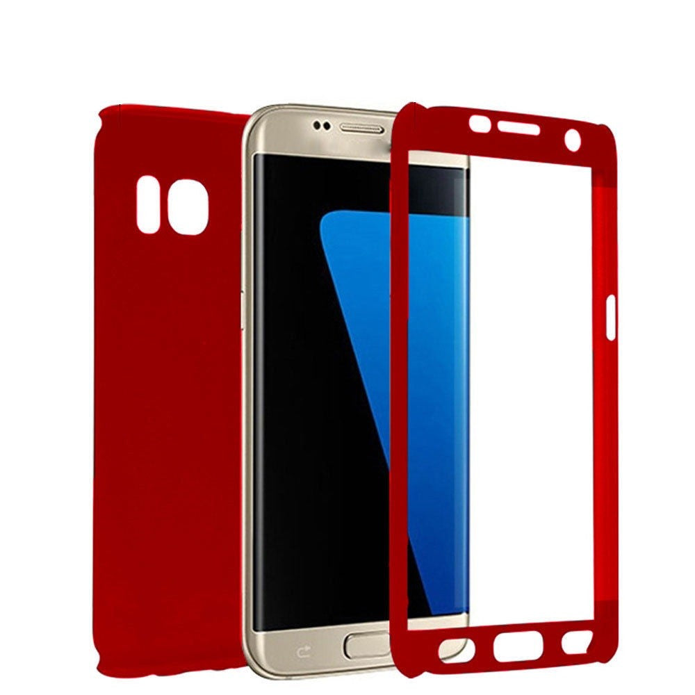 Husă Samsung Galaxy A7 2017, 360°, roșu