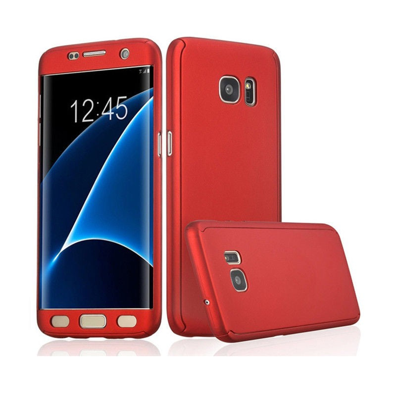 Husă Samsung Galaxy A7 2017, 360°, roșu
